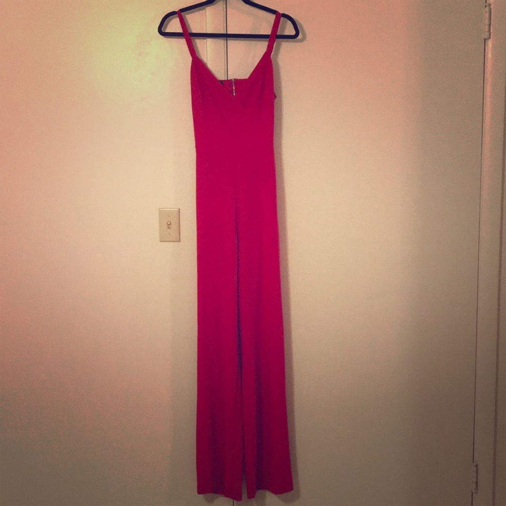 Bebe red jumpsuit